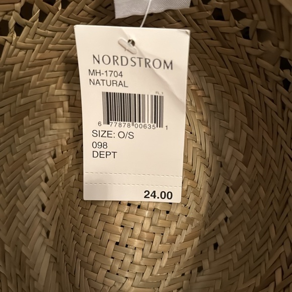 Fedora Straw Hat Plaid Band - Picture 5 of 5